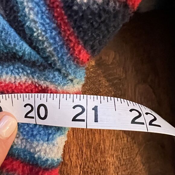 Patagonia Men’s Synchilla Snap-T Fleece Pullover Size X-SMALL Aztec Red/Blue - Picture 8 of 8